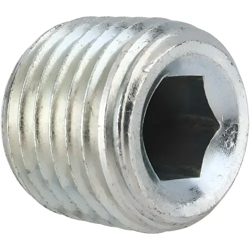 Industrial Pipe Hollow Hex Plug: 1/4" Male Thread, MNPTF Industrial Pipe Hollow Hex Plug: 1/4" Male Thread, MNPTF
