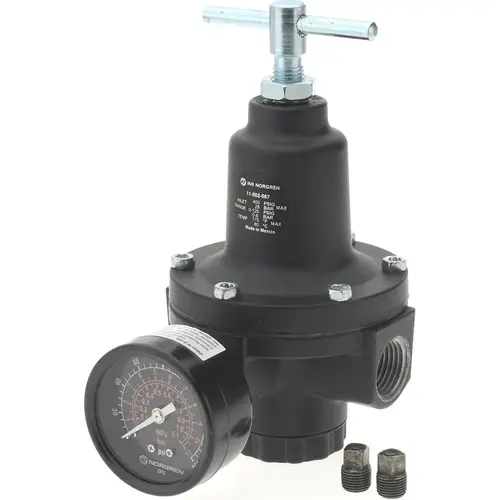 Compressed Air Regulator: 1/2" NPT, 400 Max psi Compressed Air Regulator: 1/2" NPT, 400 Max psi