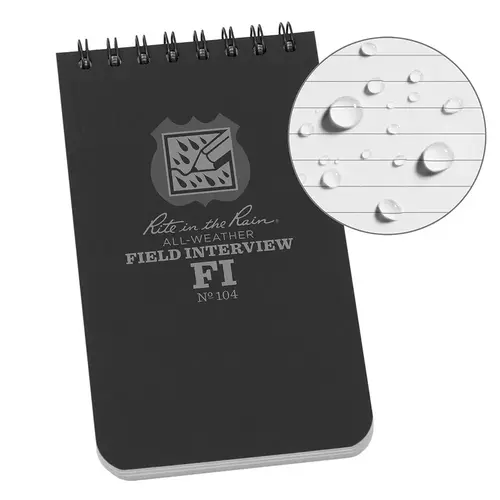 Field Interview Spiral Notebook: 50 Sheets