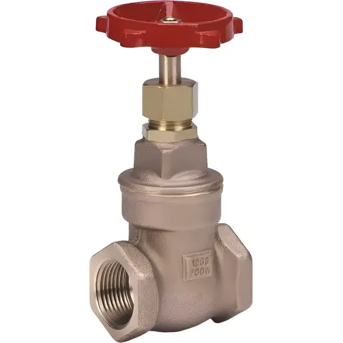 Gate Valve: Non-Rising Stem, 2" Pipe, Threaded (NPT), Bronze Gate Valve: Non-Rising Stem, 2" Pipe, Threaded (NPT), Bronze