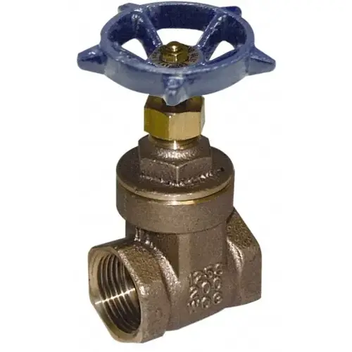 Gate Valve: Non-Rising Stem, 3" Pipe, Threaded, Bronze Gate Valve: Non-Rising Stem, 3" Pipe, Threaded, Bronze