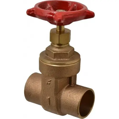 Gate Valve: Non-Rising Stem, 1" Pipe, Soldered, Bronze Gate Valve: Non-Rising Stem, 1" Pipe, Soldered, Bronze