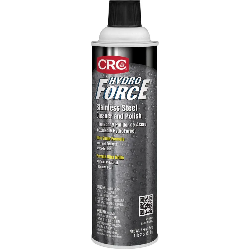 CRC Stainless Steel Cleaner & Polish: 20 fl oz Aerosol 1004976