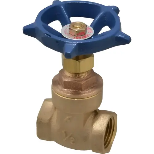 Gate Valve: Non-Rising Stem, 1/2" Pipe, Threaded, Bronze Gate Valve: Non-Rising Stem, 1/2" Pipe, Threaded, Bronze