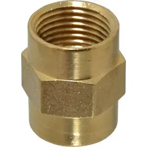 CerroBrass 103A-D Industrial Pipe Coupling: 1/2" Female Thread, FNPTF