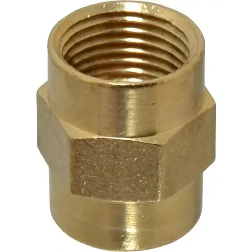 Industrial Pipe Coupling: 1/2" Female Thread, FNPTF