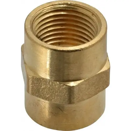 Industrial Pipe Coupling: 3/8" Female Thread, FNPTF