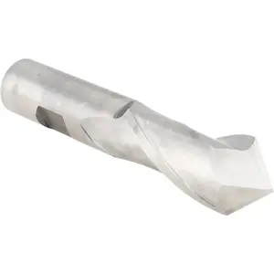 Melin Tool 15456 Drill Mill: 15/16" Dia, 1-31/32" LOC, 2 Flutes, 90 degree Point, Cobalt Bright/Uncoated