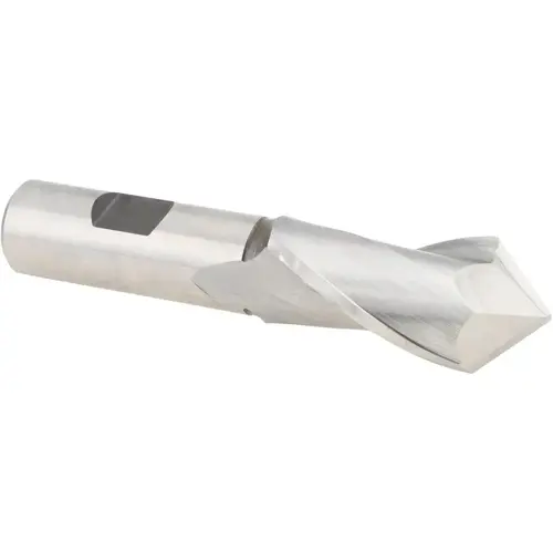 Drill Mill: 1" Dia, 2" LOC, 2 Flutes, 90 degree Point, Cobalt Bright/Uncoated Drill Mill: 1" Dia, 2" LOC, 2 Flutes, 90 degree Point, Cobalt Bright/Uncoated