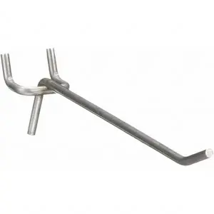Marlin Steel Wire Products 00363035-38 Pegboard Hooks; Hook Type: Double Vertical End Hook ; Material: 304 Stainless Steel ; Projection: 4in