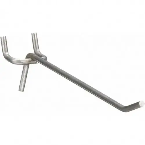 Pegboard Hooks; Hook Type: Double Vertical End Hook ; Material: 304 Stainless Steel ; Projection: 4in Pegboard Hooks; Hook Type: Double Vertical End Hook ; Material: 304 Stainless Steel ; Projection: 4in
