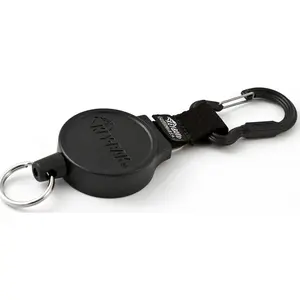 KEY-BAK 0006-011 Key Control; Type: Retractable Key Chain ; Number of Keys: 10 ; Color: Black ; Width (Inch): 1