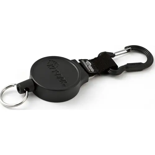 Key Control; Type: Retractable Key Chain ; Number of Keys: 10 ; Color: Black ; Width (Inch): 1