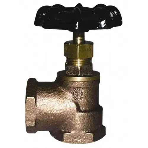 3/4" Pipe, 125 psi WOG Rating, Lead Free Brass Angle, Stop Valve 3/4" Pipe, 125 psi WOG Rating, Lead Free Brass Angle, Stop Valve