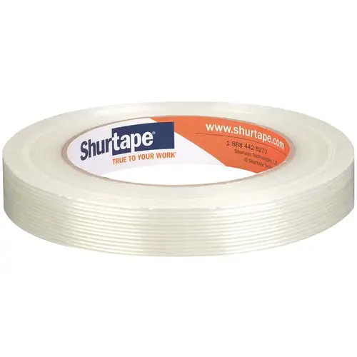 Packing Tape: White, Hot Melt Adhesive - pack of 6 Packing Tape: White, Hot Melt Adhesive - pack of 6