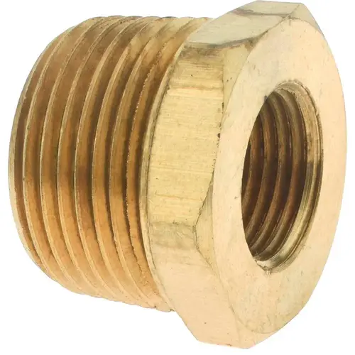 Industrial Pipe Bushing: 1/2" Female Thread, 1" Male Thread, MNPTF x FNPTF Industrial Pipe Bushing: 1/2" Female Thread, 1" Male Thread, MNPTF x FNPTF