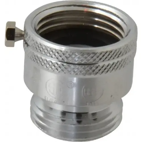 3/4" Pipe, 125 Max psi, Chrome Plated Brass, Hose Type Vacuum Breaker Valve