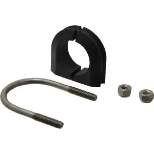 ZSI UB1PA6 U-Bolt Clamp with Cushion: 1" Pipe, 316 Stainless Steel