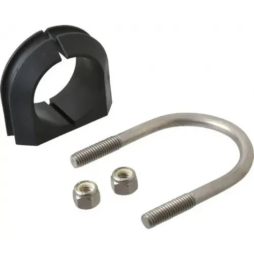 U-Bolt Clamp with Cushion: 1-1/2" Pipe, 316 Stainless Steel U-Bolt Clamp with Cushion: 1-1/2" Pipe, 316 Stainless Steel