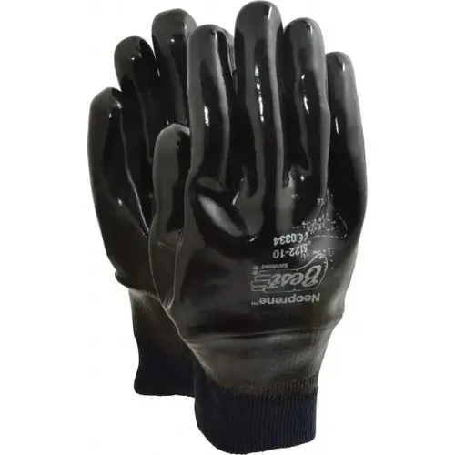 Chemical Resistant Gloves: Large, Neoprene-Coated, Neoprene, Supported Chemical Resistant Gloves: Large, Neoprene-Coated, Neoprene, Supported