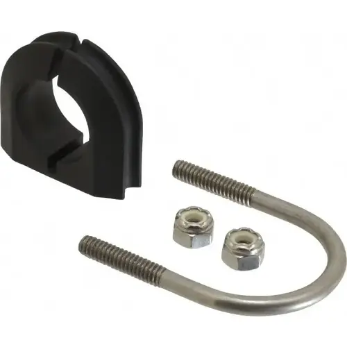 U-Bolt Clamp with Cushion: 3/4" Pipe, 316 Stainless Steel