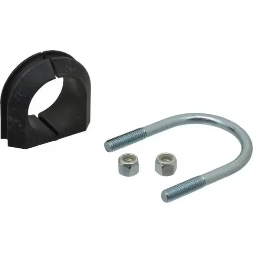 U-Bolt Clamp with Cushion: 1-1/2" Pipe, Steel, Electro-Galvanized Finish U-Bolt Clamp with Cushion: 1-1/2" Pipe, Steel, Electro-Galvanized Finish