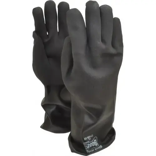 Chemical Resistant Gloves: Large, 30 mil Thick, Polyvinylchloride-Coated, Polyvinylchloride, Supported Chemical Resistant Gloves: Large, 30 mil Thick, Polyvinylchloride-Coated, Polyvinylchloride, Supported