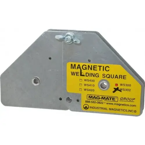 7-5/8" Wide x 1-3/8" Deep x 3-3/4" High, Rare Earth Magnetic Welding & Fabrication Square
