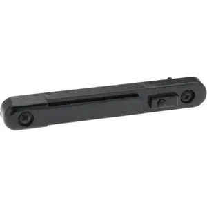 Tensator 898METAL Pedestrian Barrier Wall Receiver & Wall Receptacle: Steel, Black, Use with Tensabarrier