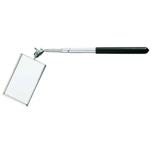 Inspection Mirror: Rectangular, Glass Mirror, Vinyl Handle Inspection Mirror: Rectangular, Glass Mirror, Vinyl Handle