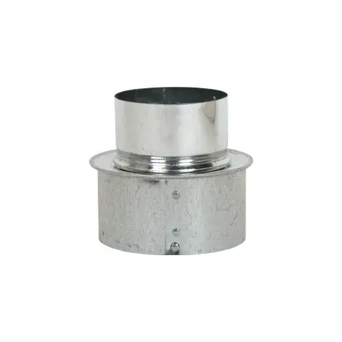 4" ID, 3" Reduced ID, Galvanized Duct Shortway Reducer Wo/Crimp