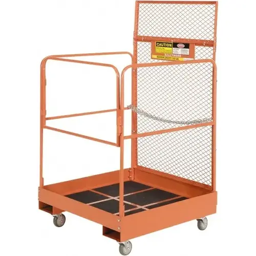 Steel Rolling Ladder :Abrasive Mat Tread