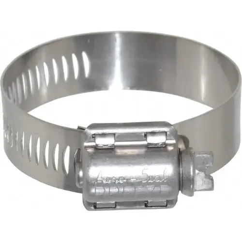 Worm Gear Clamp: SAE 24, 1-1/16 to 2" Dia, Stainless Steel Band - pack of 5 Worm Gear Clamp: SAE 24, 1-1/16 to 2" Dia, Stainless Steel Band - pack of 5