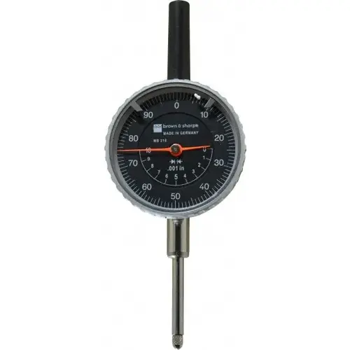 Dial Drop Indicator: 1" Range, 0-100 Dial Reading, 0.001" Graduation, 2-1/4" Dial Dia Dial Drop Indicator: 1" Range, 0-100 Dial Reading, 0.001" Graduation, 2-1/4" Dial Dia