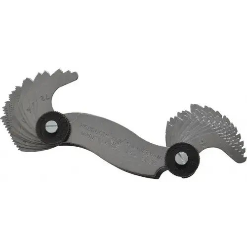 28 Leaf, 4 to 80 TPI Range, Steel Screw Pitch Gage