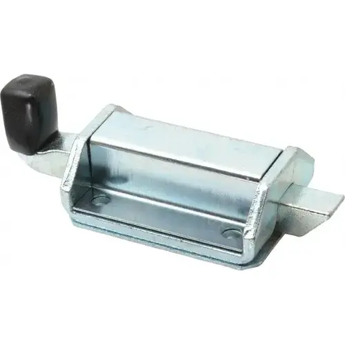Door Latch: 4-7/8" OAL, 2" OAW, 1-3/8" OAH, Zinc-Plated Door Latch: 4-7/8" OAL, 2" OAW, 1-3/8" OAH, Zinc-Plated