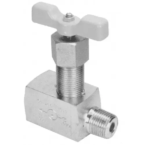 Needle Valve: Straight, 1/2" Pipe, Stainless Steel Body Needle Valve: Straight, 1/2" Pipe, Stainless Steel Body