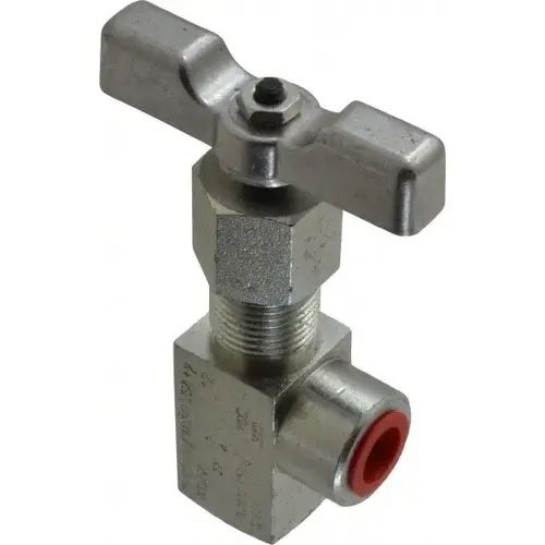 Needle Valve: Angled, 1/4" Pipe, NPT End, Alloy Body Needle Valve: Angled, 1/4" Pipe, NPT End, Alloy Body