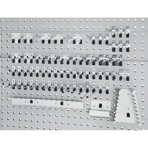 Tool Holder Sets For Square Hole Pegboard Steel Gray Tool Holder Sets For Square Hole Pegboard Steel Gray