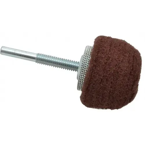 Mounted Polishing Buffing Wheel: 2" Dia, 2" Thick, 1/4" Shank Dia