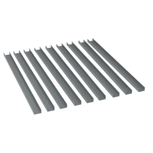 35-3/4" Long x 1-3/4" Wide x 1" High, Cart Rail Kit