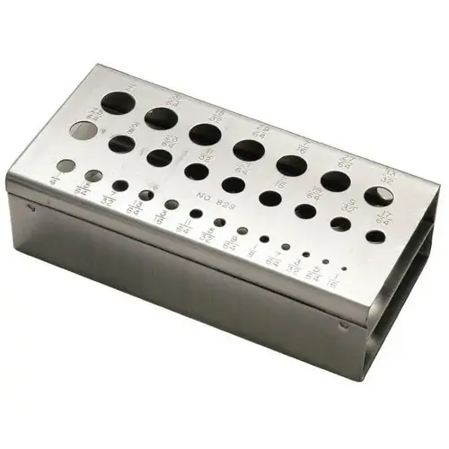1/16 to 1/2" Drill Bit Block 1/16 to 1/2" Drill Bit Block