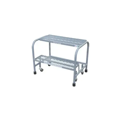 2-Step Steel Step Ladder: 20" High 2-Step Steel Step Ladder: 20" High