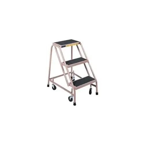 Steel Rolling Ladder: 3 Step, 30" Base