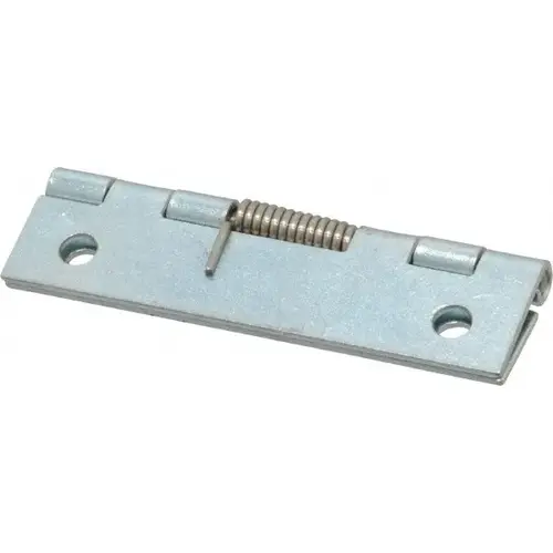 Closing Spring Hinge: 1" Wide, 0.04" Thick, 4 Mounting Holes