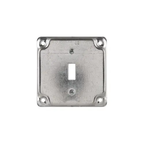 Square Surface Electrical Box Cover: Steel Square Surface Electrical Box Cover: Steel