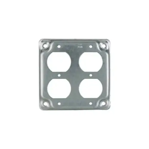 Square Surface Electrical Box Cover: Steel Square Surface Electrical Box Cover: Steel