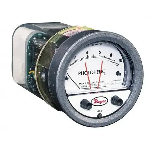 35 Max psi, 2% Accuracy, NPT Thread Photohelic Pressure Switch