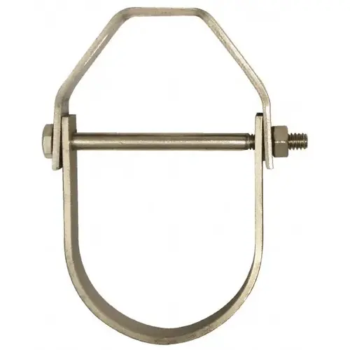 Adjustable Clevis Hanger: 8" Pipe, 3/4" Rod, 304 Stainless Steel Adjustable Clevis Hanger: 8" Pipe, 3/4" Rod, 304 Stainless Steel