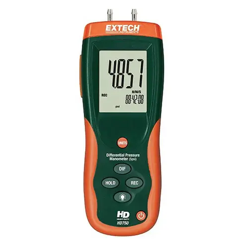 5 Max psi, +/-0.3% FS% Accuracy, Differential Pressure Manometer
